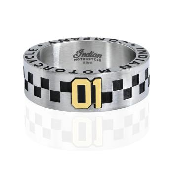 Mens Speedway Gold 01 Band Ring