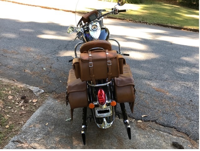 Motorcycle sissy bar duffle bag on sale