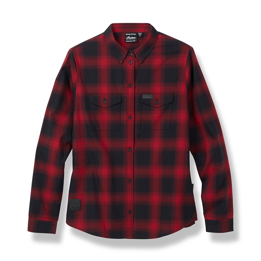 womens plaid red shirt