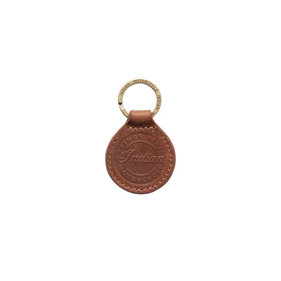 Leather circle key best sale ring