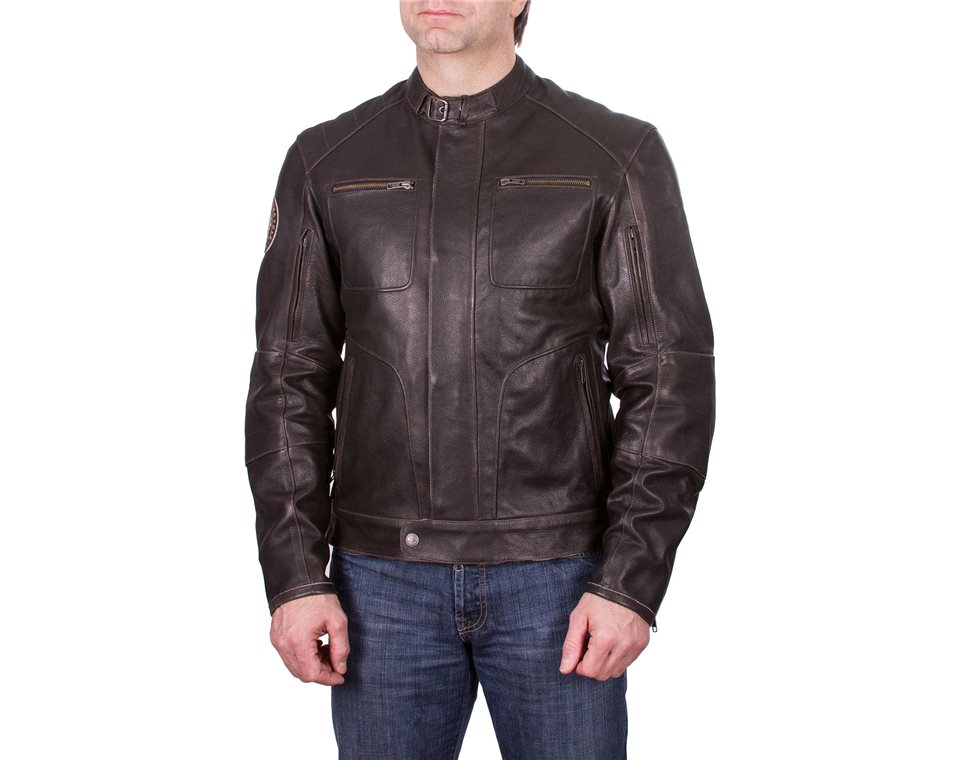 Leather jacket rocker cheap style