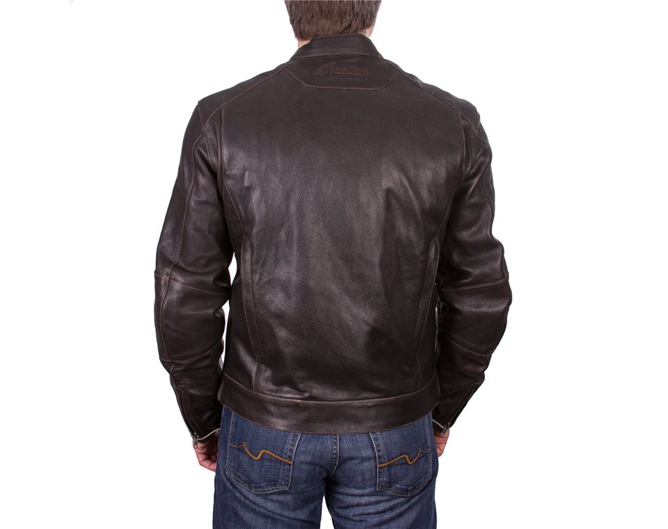 Indian-Only - MENS ROCKER JACKET CE - BROWN LEATHER