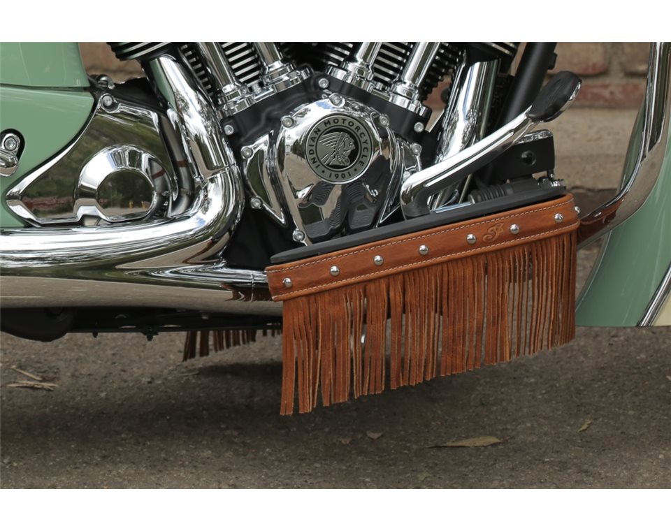 Indian Only Desert Tan Leather Motorcycle Floorboard Trim W