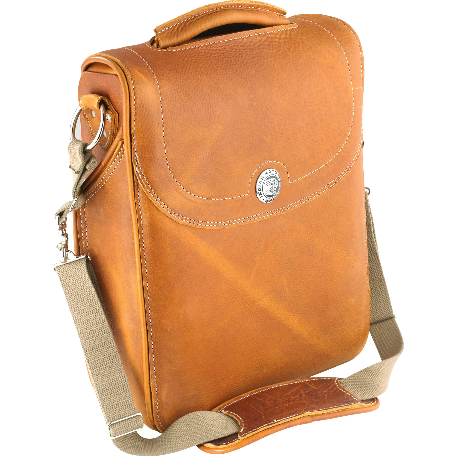 leather motorcycle messenger bag