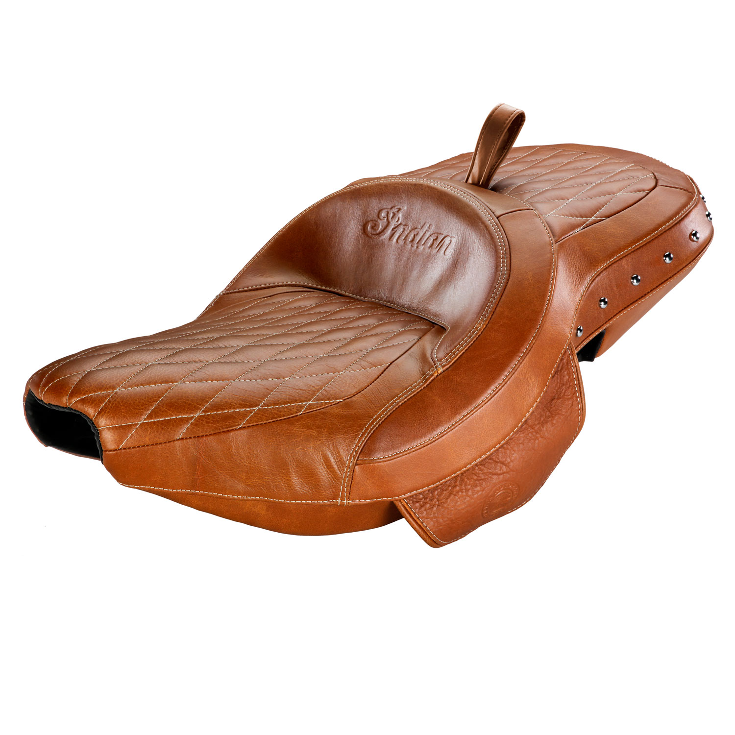 Indian Only HEATED EXTENDED REACH SEAT FOR ROADMASTER TAN STUDDED