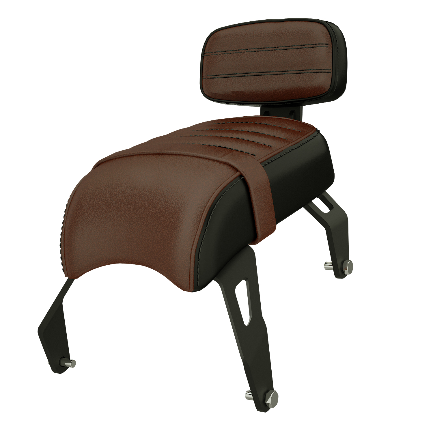 Indian Only PASSENGER SEAT WITH BACKREST BROWN INDIAN SCOUT