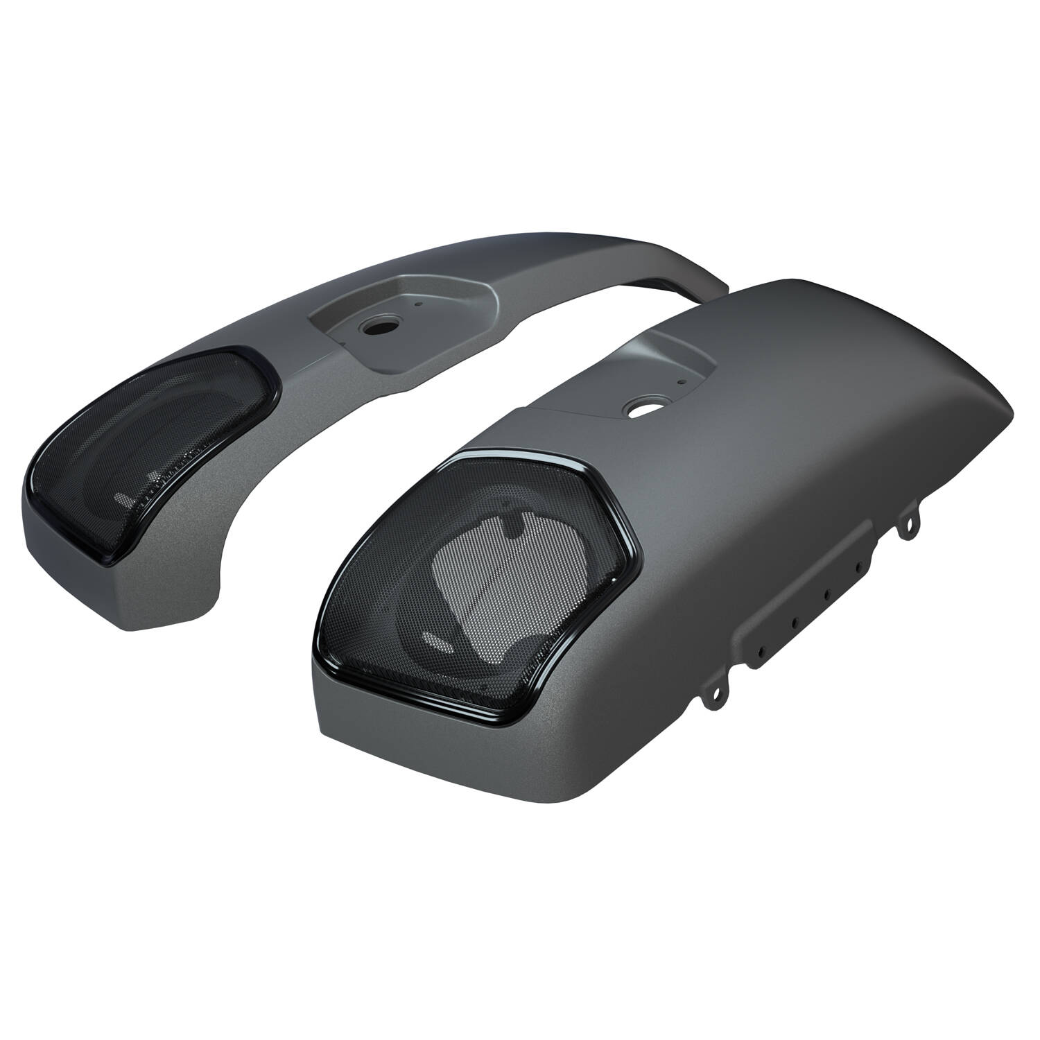 Indian Only POWERBAND AUDIO SADDLEBAG SPEAKER LIDS TITANIUM