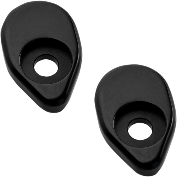 Gefräste Blinkeradapter hinten - schwarz - Indian Scout