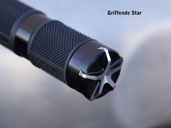 Schwarze Griffe - Indian Scout - Star