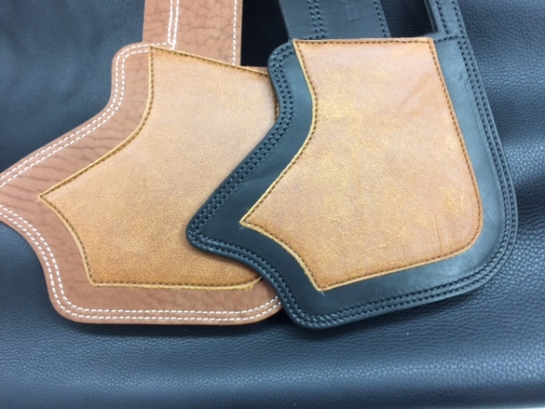 Leder Hitzeschutz Crotch Cooler für Indian Chief - Tan