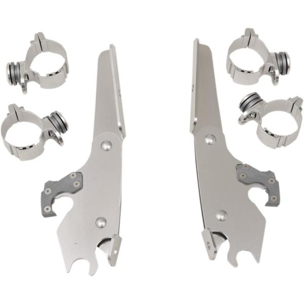 Trigger-Lock Montage Satz poliert - Batwing Fairing - Indian Scout