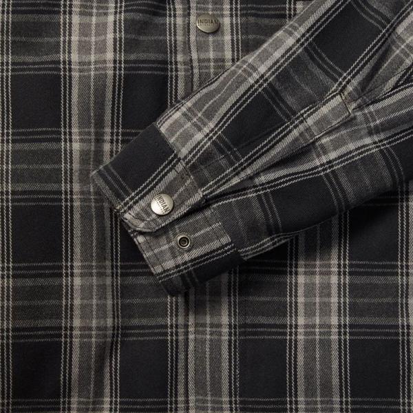 MENS CANYON PLAID SHIRT - BLACK