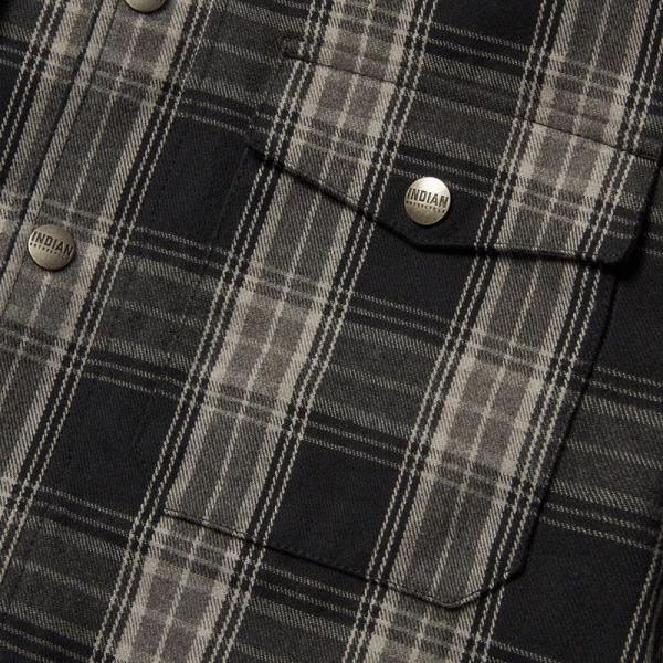 MENS CANYON PLAID SHIRT - BLACK