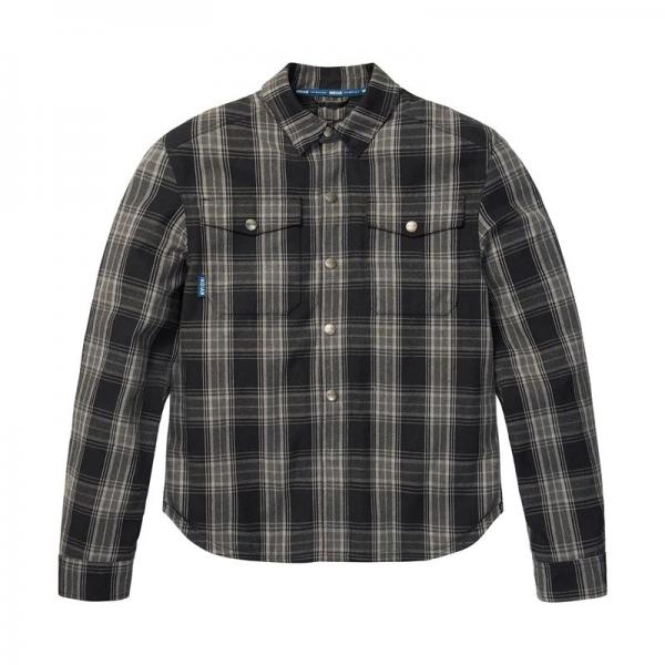 MENS CANYON PLAID SHIRT - BLACK