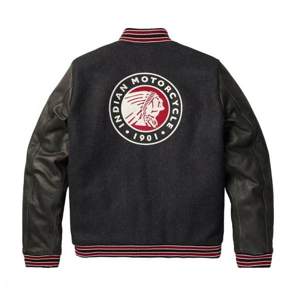 MENS VARSITY 2 JACKET - GRAY