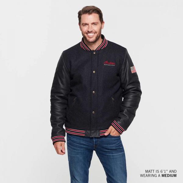 MENS VARSITY 2 JACKET - GRAY