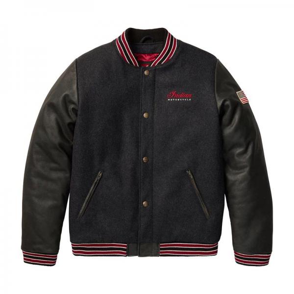MENS VARSITY 2 JACKET - GRAY