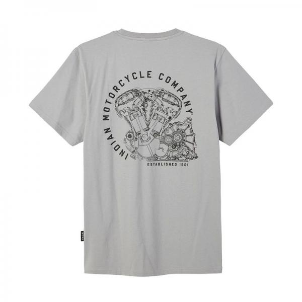 MENS CIRCLE ENGINE TEE - GRAY