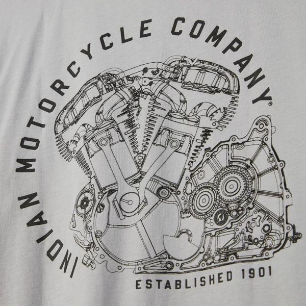 MENS CIRCLE ENGINE TEE - GRAY