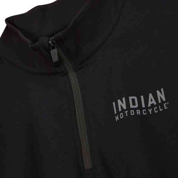 MENS QUARTER ZIP PERFORMANCE TOP - BLACK