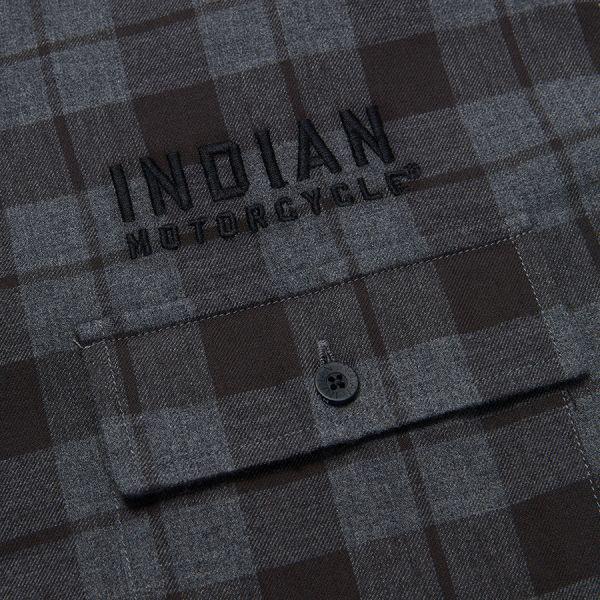 MENS CHICAGO PLAID SHIRT - BLACK