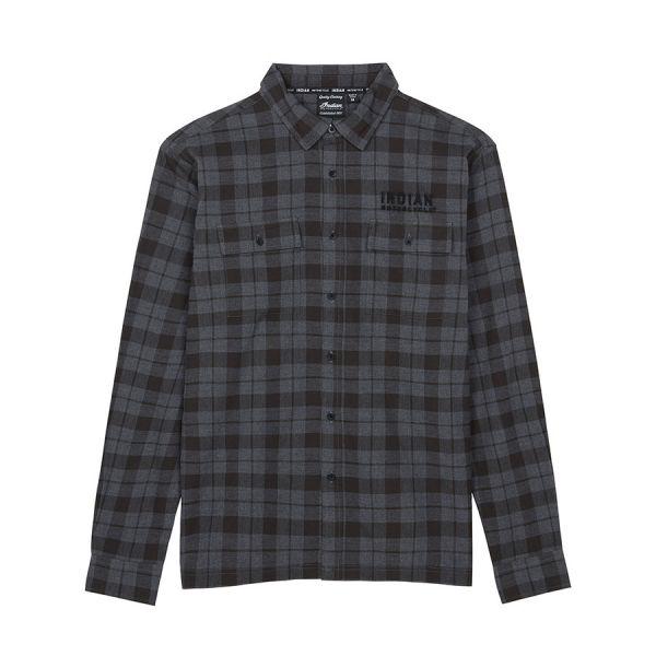 MENS CHICAGO PLAID SHIRT - BLACK