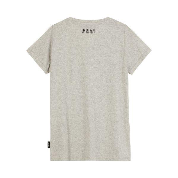 WOMENS V NECK 1901 TEE - GRAY