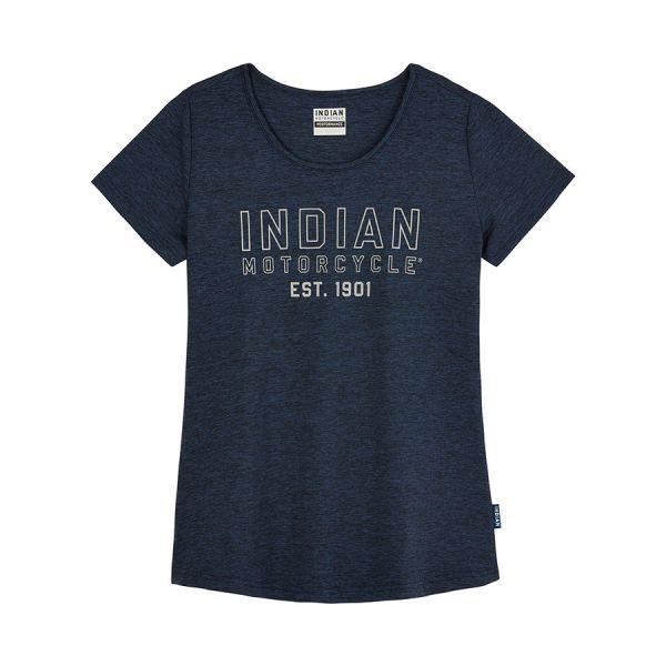 WOMENS 1901 ATHLEISURE TEE - BLUE