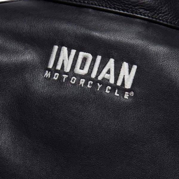 MENS CAFE LEATHER JACKET - BLACK