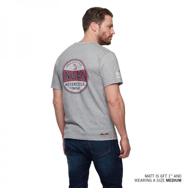 MENS AMERICAS FIRST HEADDRESS T-SHIRT - GRAY