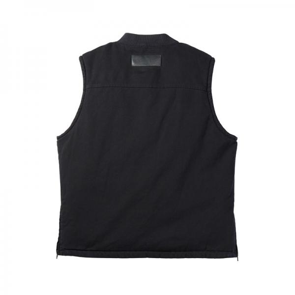 MENS TEXTILE HUDSON VEST - BLACK