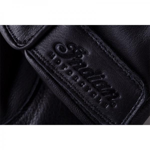 WOMENS DEERSKIN STRAP GLOVE - BLACK