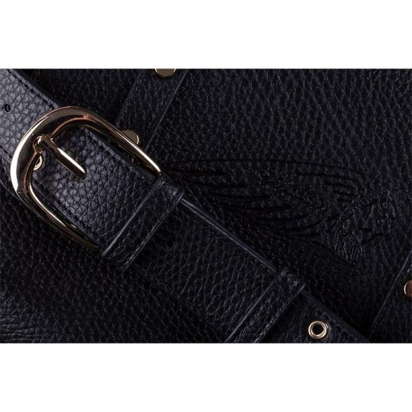 WOMENS HEADDRESS CROSS-BODY BAG - BLACK