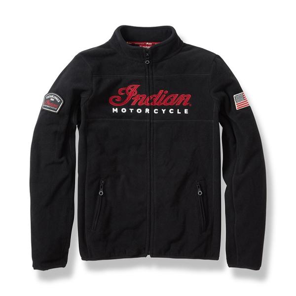 WOMENS ZIP THRU FLEECE - BLACK