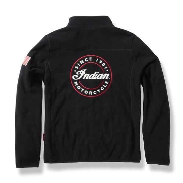 WOMENS ZIP THRU FLEECE - BLACK