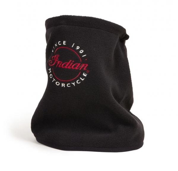 MENS SCRIPT FLEECE NECK WARMER - BLACK