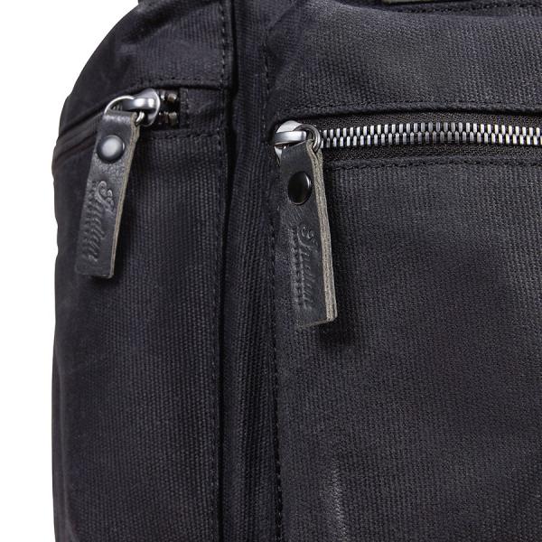 WAXED CANVAS BACKPACK - BLACK