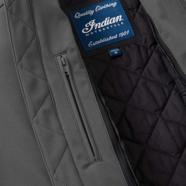 MENS DETROIT BOMBER JACKET - GRAY
