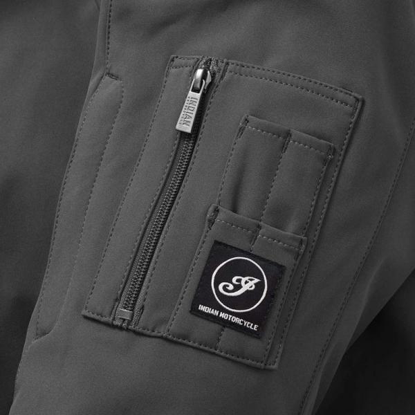MENS DETROIT BOMBER JACKET - GRAY
