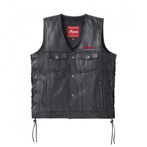 MENS WESTERN VEST - BLACK