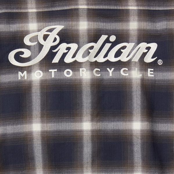 MENS HERRINGBONE SHIRT - NAVY
