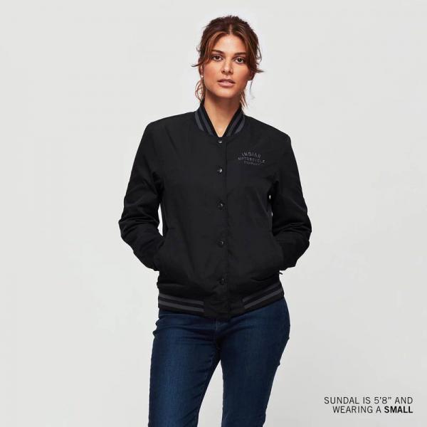 WOMENS CASUAL BOMBER JACKET - BLACK