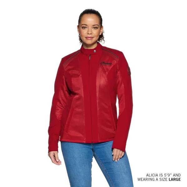 WOMENS AUSTIN MESH JACKET - RED