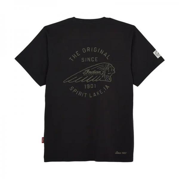 MENS POCKET ORIGINAL HEADDRESS T-SHIRT - BLACK