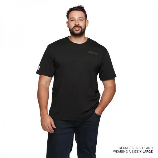 MENS POCKET ORIGINAL HEADDRESS T-SHIRT - BLACK