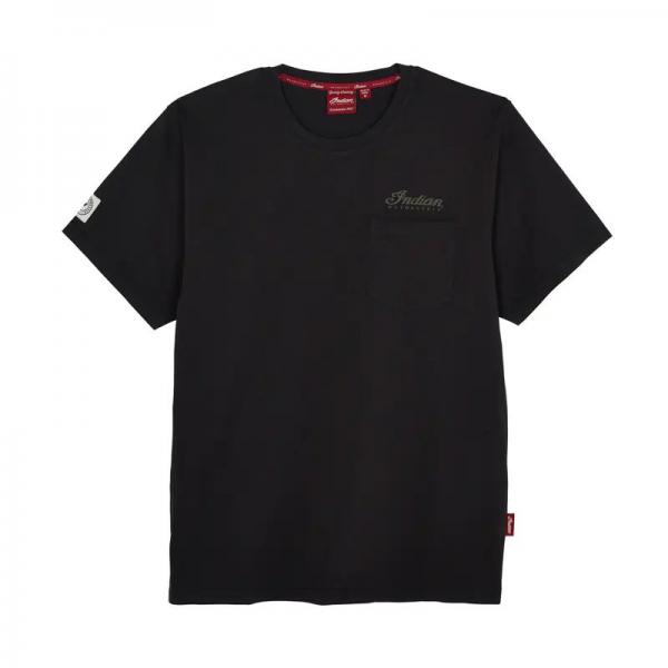 MENS POCKET ORIGINAL HEADDRESS T-SHIRT - BLACK