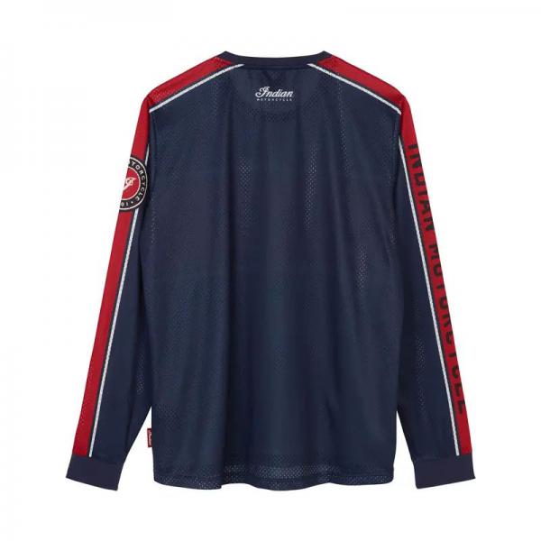 MENS SCRIPT PERFORMANCE LONG SLEEVE T-SHIRT - NAVY