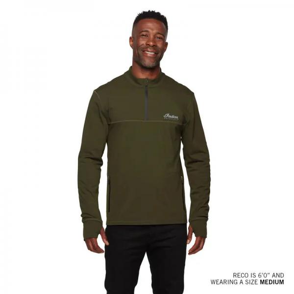 MENS ATHLETE SCRIPT LOGO TOP - GREEN