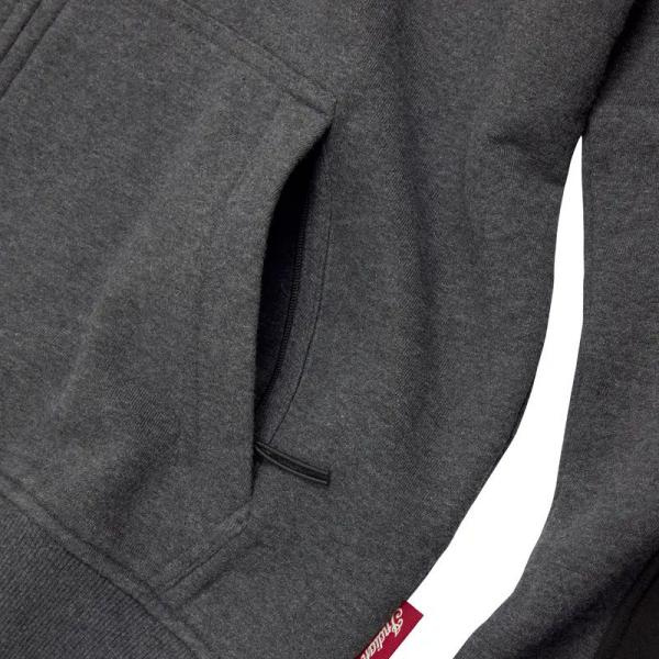 MENS COLORBLOCK SCRIPT HOODIE - GRAY