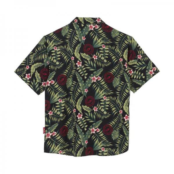 MENS TROPICAL PRINT SHIRT - GREEN